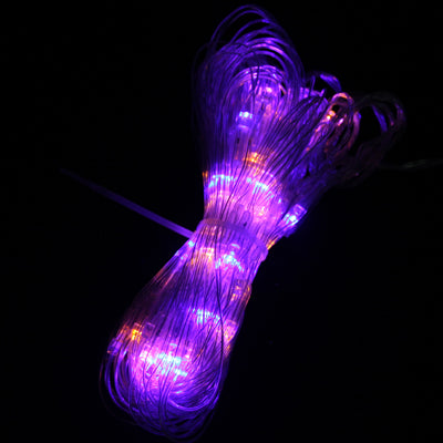 컨트롤러가 있는 96 LED RGB 조명, 깜박임 / 페이드 / 체이싱 효과