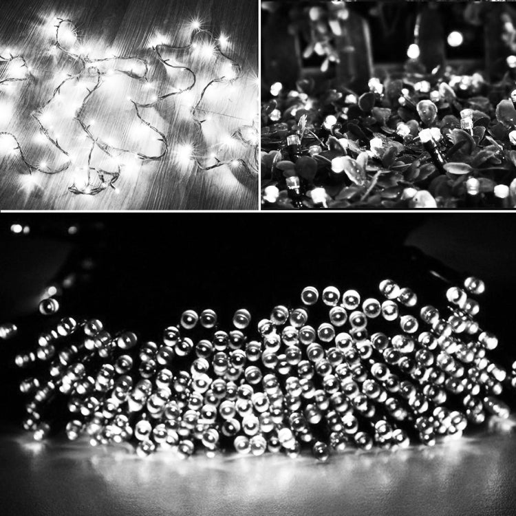 컨트롤러가 있는 100 LED RGB 조명, 깜박임 / 페이드 / 체이싱 효과, 웜 화이트 EU 플러그, 화이트 라이트 EU 플러그, 220V 다채로운 조명 EU 플러그