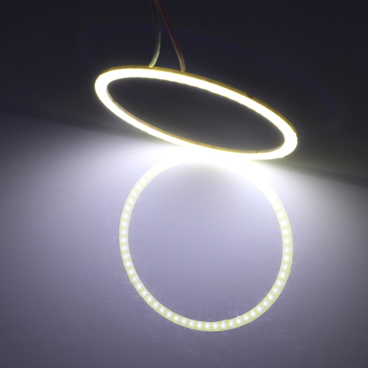 110mm 5W 180LM Angel Eyes Circles Car Headlight COB LED Lights for Vehicles, DC 12-24V, 110mm  Blue Light, 110mm  White Light