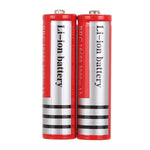 2개 세트 UltraFire 18650 3000mAh 3.7V 장시간 지속 충전식 리튬 이온 배터리, 3000mAh