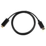 디스플레이포트 수 to HDMI 수 케이블, 케이블 길이: 1.8m, DP to HDMI 수 검정색