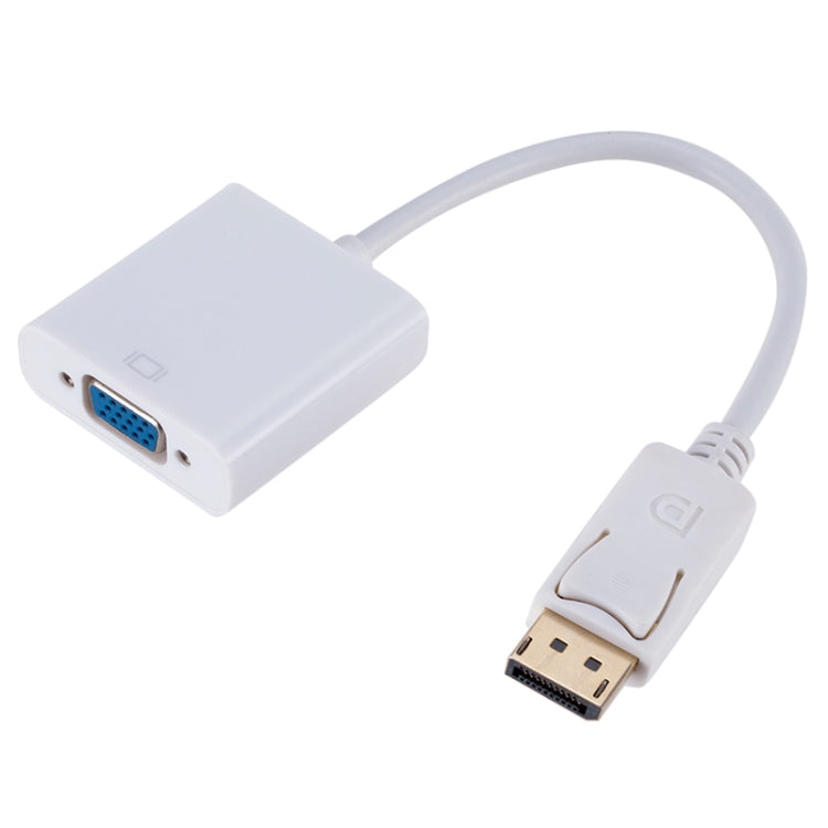 DisplayPort 수컷 to VGA 암컷 변환기, 길이: 20cm, DP 수컷 to VGA 암컷 20cm 화이트, DP 수컷 to VGA 암컷 블랙