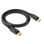 DisplayPort 수컷 to DisplayPort 수컷 케이블, 길이: 1.8m, DP to DP 수컷 (금도금)