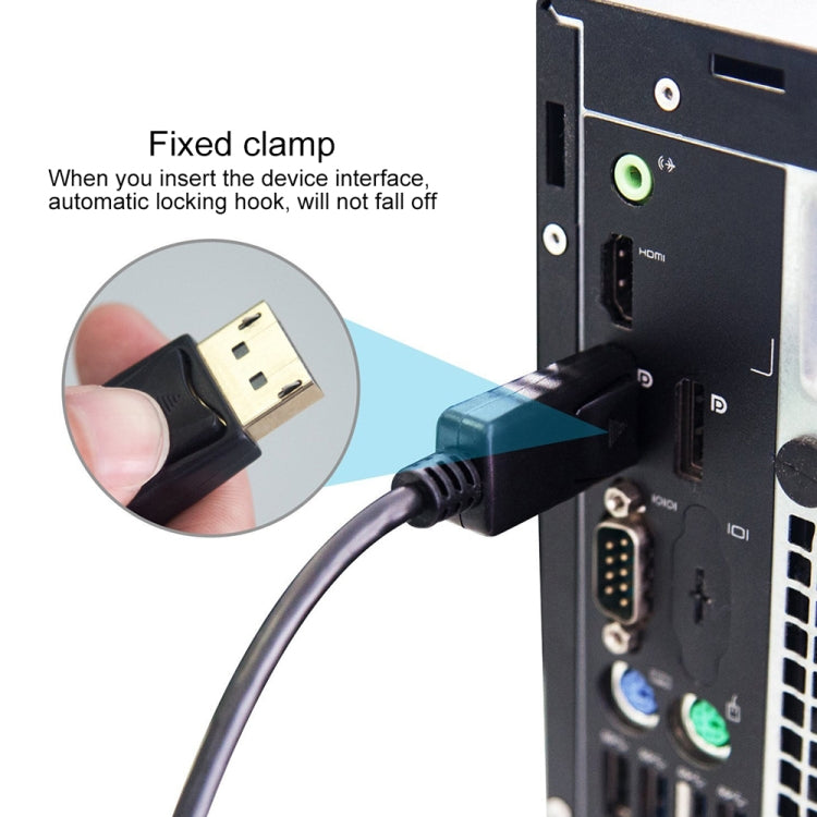 DisplayPort 수컷 to DisplayPort 수컷 케이블, 길이: 1.8m, DP to DP 수컷 (금도금)