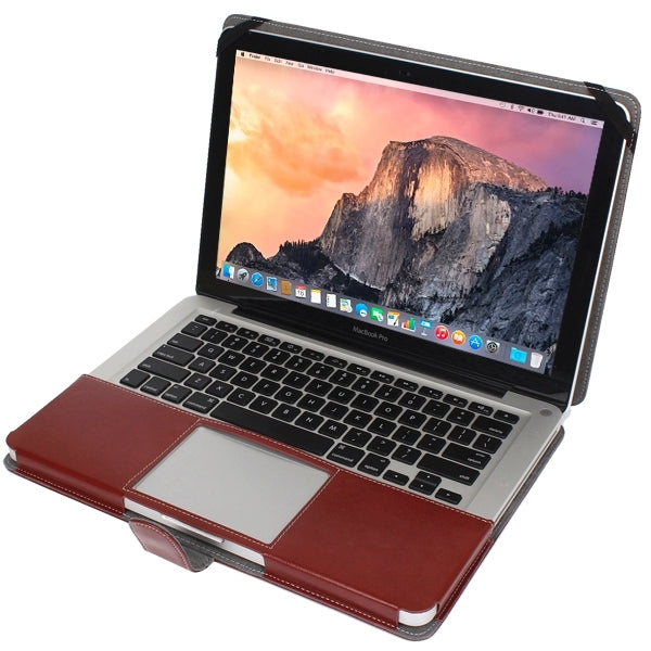 13.3인치 MacBook Pro용 스냅 잠금 노트북 가죽 케이스