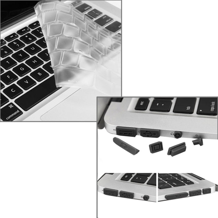 Macbook Air 11.6인치 (미국 버전) / A1370 / A1465용 ENKAY Hat-Prince 3-in-1 무광 하드 쉘 플라스틱 보호 케이스, 키보드 가드 및 포트 먼지 마개 포함