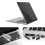 ENKAY Macbook Air 13.3인치 (미국 버전) / A1369 / A1466 Hat-Prince 3-in-1 크리스탈 하드 셸 플라스틱 보호 케이스, 키보드 가드 및 포트 먼지 마개 포함