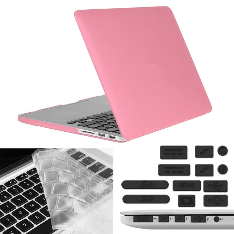 ENKAY Macbook Pro Retina 15.4인치 (미국 버전) / A1398 Hat-Prince 3-in-1 무광 하드 셸 플라스틱 보호 케이스 키보드 가드 및 포트 먼지 마개 포함