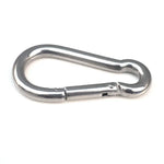 M6 스테인리스 스틸 카라비너 스프링 후크 다기능 등산 버클 잠금 캠핑 후크 로프, 내경: 5.8mm, M6
