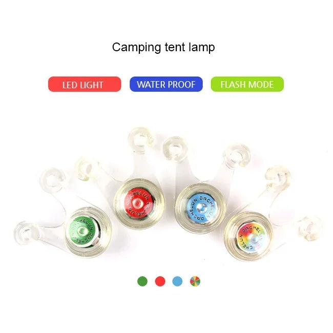 야외 캠핑 텐트 휴대용 방수 LED 조명, 펜던트 조명, 무작위 색상 배송