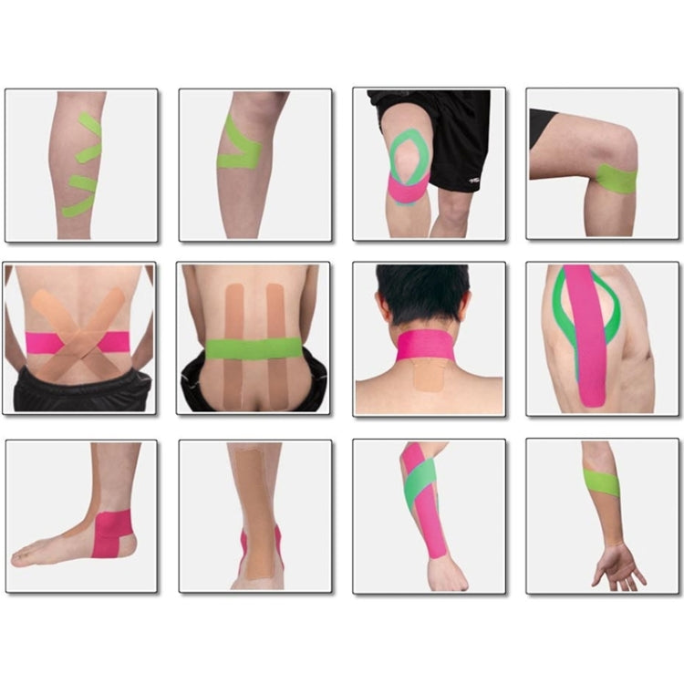 5M 방수 스포츠 테이프 스포츠 근육 케어 치료용 붕대, 폭: 5cm, 크기: 5mx5cm, 크기: 5m x 5cm 보라색