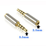 3.5mm 4핀 오디오 잭 커넥터 → 2.5mm 4핀 어댑터 (10개입 한 팩, 가격은 10개 기준), 3.5mm 수 → 2.5mm 암