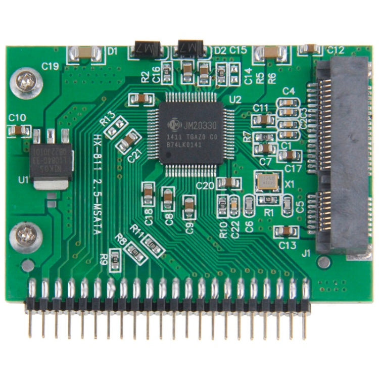 mSATA 미니 PCI-E SSD 암 → 5V 2.5인치 44핀 IDE 수 변환 카드, 5V