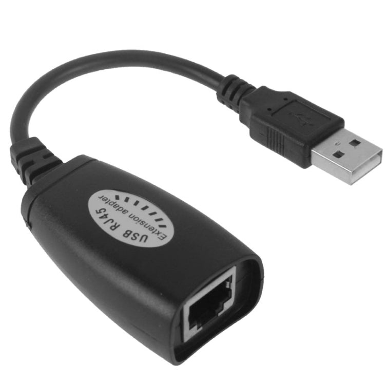 USB 2.0 CAT5 / CAT5E / CAT6 RJ45 → 4 USB 이더넷 확장기 LAN 연장 케이블 리피터 어댑터, 4포트 USB