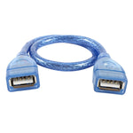 USB 2.0 타입 A 암 → 암 AF/AF 케이블, 길이: 30cm, USB AF, 30cm (파랑)