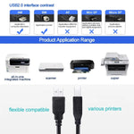 USB 2.0 프린터 연장 AM to BM 케이블, 길이: 5m, 길이: 5m