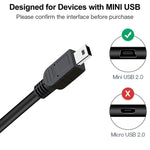 USB 2.0 AM to 미니 5핀 USB 케이블, 길이: 1.5m, USB 2.0 AM to 미니 5핀