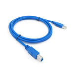 USB 3.0 A 수컷 to B 수컷 연장 / 데이터 전송 / 프린터 케이블, 길이: 5m, 길이: 1.5m