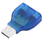 USB 수컷 to PS/2 암 어댑터 마우스 / 키보드용, USB 수컷 to 2 PS/2 암