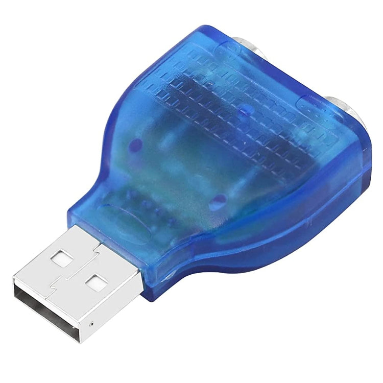 USB 수컷 to PS/2 암 어댑터 마우스 / 키보드용, USB 수컷 to 2 PS/2 암