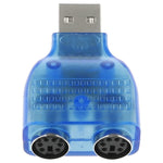 USB 수컷 to PS/2 암 어댑터 마우스 / 키보드용, USB 수컷 to 2 PS/2 암