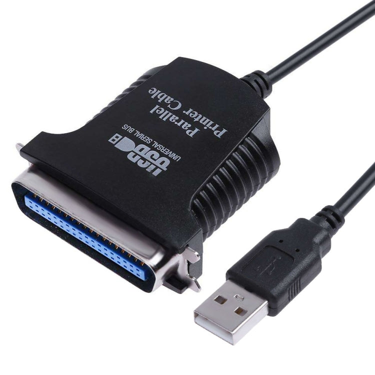 USB to 병렬 1284 36핀 프린터 어댑터 케이블, 케이블 길이: 1m, USB 2.0 to IEEE1284 (블랙)