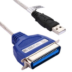 고품질 USB 2.0 to 병렬 1284 36핀 프린터 어댑터 케이블, 케이블 길이: 약 1m