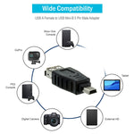 USB 2.0 암 to 미니 USB 5핀 수 어댑터 (OTG 기능)