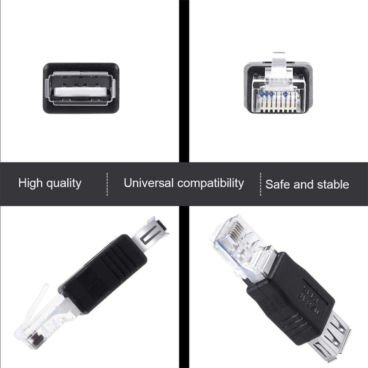 RJ45 수컷 to USB AF 어댑터