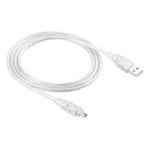 USB 2.0 수컷에서 Firewire IEEE 1394 4핀 수컷 iLink 케이블, 길이: 1.2m, USB AM에서 4핀(1.5m)