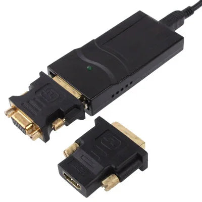 USB 2.0 to DVI / VGA / HDMI 디스플레이 어댑터, 풀 HD 1080P 지원, 최대 6대 디스플레이 확장 가능, USB 2.0 해상도: 1920*1080
