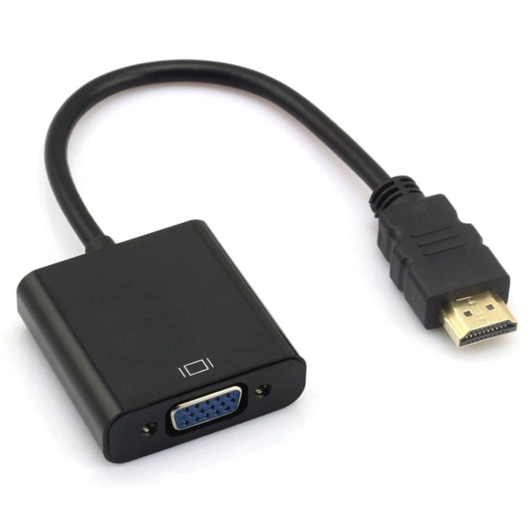 24cm 풀 HD 1080P HDMI에서 VGA + 오디오 출력 케이블, 컴퓨터 / DVD / 디지털 셋톱박스 / 노트북 / 휴대폰 / 미디어 플레이어용, 길이: 24cm, 길이: 24cm(흰색)