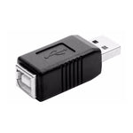 USB 2.0 AM에서 BF 프린터 어댑터 변환기, USB 2.0 AM (검정)