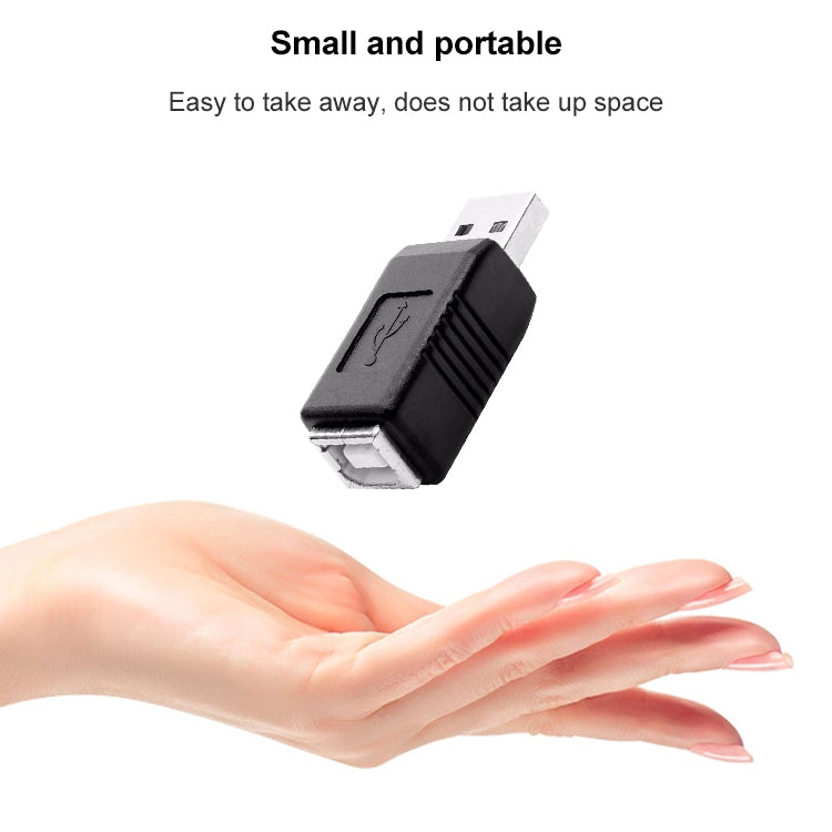 USB 2.0 AM에서 BF 프린터 어댑터 변환기, USB 2.0 AM (검정)