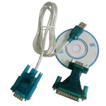 USB에서 RS232 9핀 수컷 케이블 및 RS232 9핀 암컷에서 RS232 25핀 수컷 어댑터, 단일 칩 포함, 단일 칩 USB에서 RS232