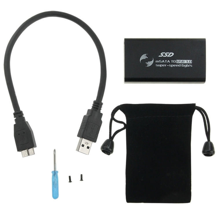 6Gb/s mSATA 솔리드 스테이트 디스크 SSD to USB 3.0 하드 디스크 케이스