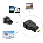 마이크로 HDMI 수 to HDMI 암 어댑터 (금도금), 마이크로 HDMI 수 to HDMI 암