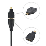 마이크로 HDMI 수 to HDMI 암 어댑터 (금도금), 마이크로 HDMI 수 to HDMI 암