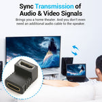 HDMI 각도 커플러 (암컷 to 암컷) - 90도 (금도금), HDMI 암컷 to 암컷