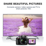 1m 금도금 3D 1080P 마이크로 HDMI 수컷 to HDMI 수컷 케이블, 휴대폰, 카메라, GoPro용, 금도금 마이크로 HDMI, 길이: 1m