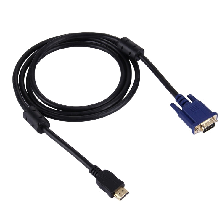 1.8m HDMI 수컷 to VGA 수컷 15핀 비디오 케이블