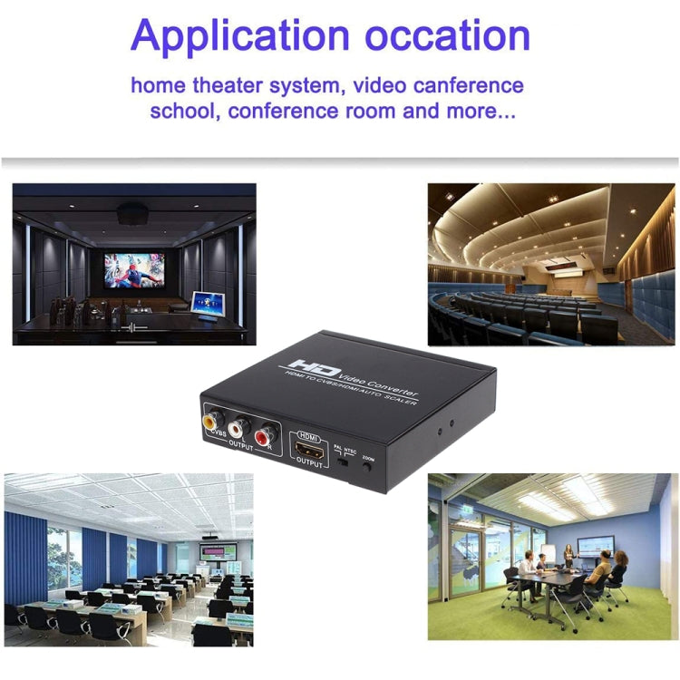 NK-10II HDMI to HDMI/CVBS/AV 스케일러 박스 비디오 컨버터, HDMI to HDMI/CVBS/AV