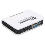 1080P HDMI to VGA 어댑터 디지털 to 아날로그 비디오 오디오 컨버터 케이블 Xbox 360 PS3 PS4 PC 노트북 TV 박스 프로젝터용, HDMI to VGA (화이트)