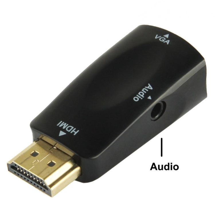 풀 HD 1080P HDMI to VGA 및 오디오 어댑터 HDTV / 모니터 / 프로젝터용, HDMI 수컷 to VGA + 오디오 (블랙), HDMI 수컷 to VGA + 오디오 (화이트)