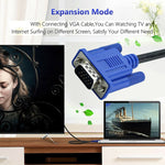 1.5m 고품질 VGA 15핀 수컷 to VGA 15핀 수컷 케이블 LCD 모니터 / 프로젝터용, 1.5m