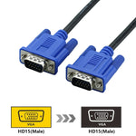 5m 고품질 VGA 15핀 수컷 to VGA 15핀 수컷 케이블 LCD 모니터 / 프로젝터용, 5m
