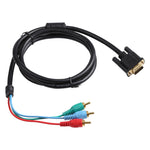 1.5m VGA to 3RCA RGB 케이블, VGA to RGB