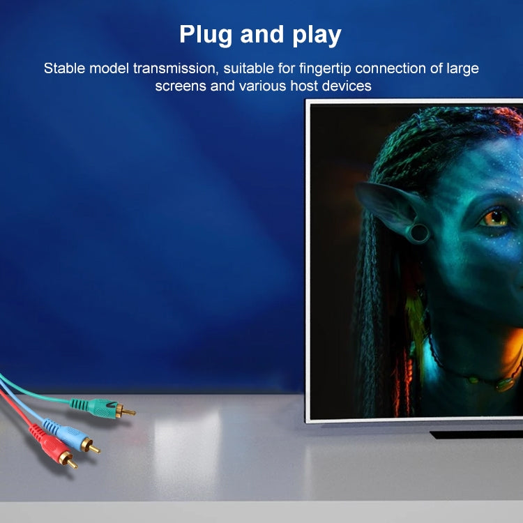 1.5m VGA to 3RCA RGB 케이블, VGA to RGB