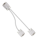 VGA SVGA HDB15 수컷 to 2 암컷 분배기 케이블, 길이: 32.5cm, S-PC-0415, S-PC-0415A