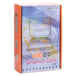 USB to VGA 멀티 모니터 / 멀티 디스플레이 어댑터, USB 2.0 외장 그래픽 카드, USB 2.0